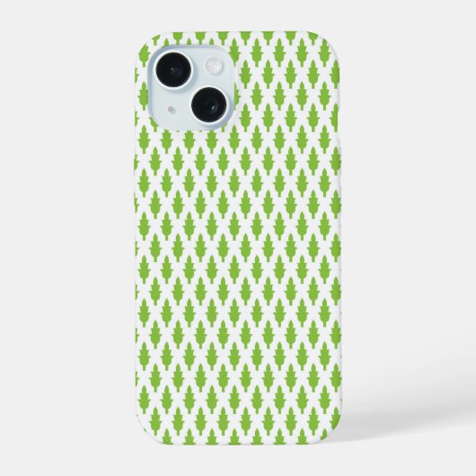ボタニカルグリーンファイルフォルダーセット iPhone 15ケース (裏面)