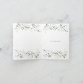 ボタニカルグリーンベビーシャワー招待状 招待状 (内部)