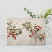 ボタニカルグリーンホリーとレッドベリー シーズンカード (スタンド正面)