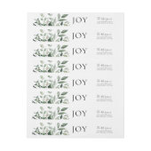 ボタニカルグリーンリジョイホリデー ラップアラウンドラベル (シート)