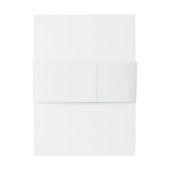 ボタニカルグリーンリリーオブザバレーフローラ結婚ズ 招待状ベリーバンド (裏面例)