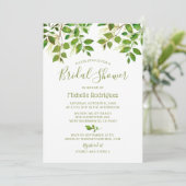 ボタニカルグリーンリーウォーターブライダルシャワー 招待状 (スタンド正面)
