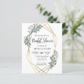 ボタニカルグリーンリー金ゴールドフレームブライダルシャワー (スタンド正面)