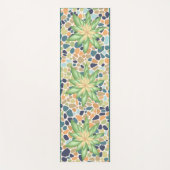 ボタニカルグリーン植物フィットネスマット ヨガマット (正面)