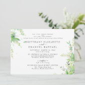 ボタニカルグレース横置き結婚の2会場 招待状 (スタンド正面)