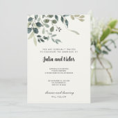 ボタニカルグレース結婚式招待状 招待状 (スタンド正面)