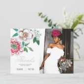 ボタニカルグレーピンクグリーン感謝していフローラ セーブザデート (スタンド正面)