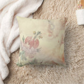 ボタニカルコテエレガントーコアフローラ |アイボリー クッション (ブランケット)