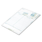 ボタニカルコメリーナカスタマイズ可能なレシピメモ帳 ノートパッド (アングル)