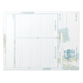 ボタニカルコメリーナカスタマイズ可能なレシピメモ帳 ノートパッド (正面)