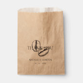 ボタニカルコーヒー豆ボヘエレガントミアンパーティーギフト フェイバーバッグ (正面)