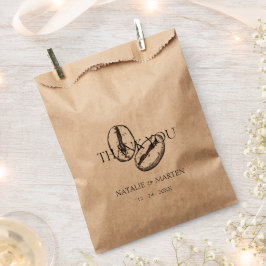 ボタニカルコーヒー豆ボヘエレガントミアンパーティーギフト フェイバーバッグ