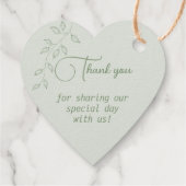 ボタニカルゴールドフォイル+セージグリーンメッセージカード フェイバータグ (裏面)