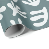 ボタニカルシェイプズボホマティス切り出しパターン ラッピングペーパー (ロールコーナー)