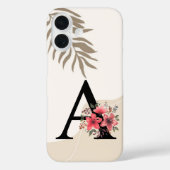 ボタニカルシェイプボホレトロ名ファーストキャピタルA Case-Mate iPhoneケース (裏面)