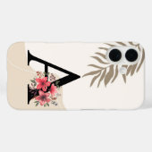 ボタニカルシェイプボホレトロ名ファーストキャピタルA Case-Mate iPhoneケース (裏面 (横))