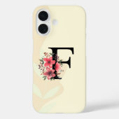 ボタニカルシェイプボホレトロ名ファーストキャピタルF Case-Mate iPhoneケース (裏面)