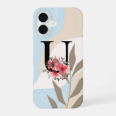 ボタニカルシェイプボホレトロ名ファーストキャピタルU iPhone 16ケース (裏面)