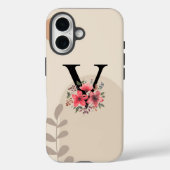 ボタニカルシェイプボホレトロ名ファーストキャピタルV Case-Mate iPhoneケース (裏面)
