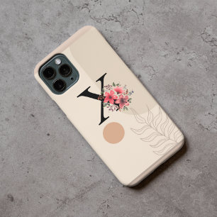ボタニカルシェイプボホレトロ名ファーストキャピタルX iPhone 16ケース