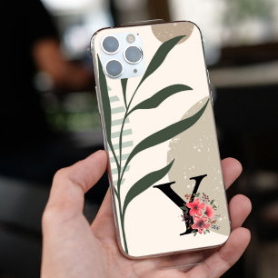 ボタニカルシェイプボホレトロ名ファーストキャピタルY iPhone 16ケース