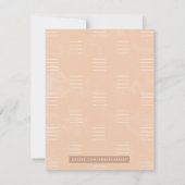 ボタニカルシャドーウィメンズステーショナリー – オレンジ ノートカード (裏面)