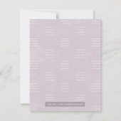 ボタニカルシャドーウィメンズステーショナリー – 紫 ノートカード (裏面)