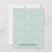 ボタニカルシャドーウィメンズステーショナリー – 緑 ノートカード (裏面)