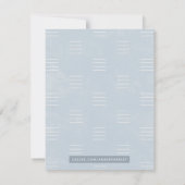 ボタニカルシャドーウィメンズステーショナリー – 青 ノートカード (裏面)