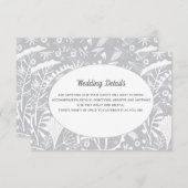 ボタニカルシルバーグレイ結婚パターン詳細 エンクロージャーカード (正面/裏面)