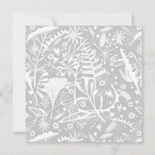 ボタニカルシルバーグレイ結婚パターン 招待状 (裏面)