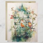 ボタニカルシンフォニースクラップブック紙 (正面/裏面)