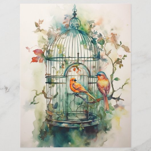 ボタニカルシンフォニースクラップブック紙 (正面)