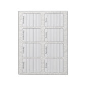 ボタニカルシンプルプランナーウィークリー涙遠くに ノートパッド (回転)