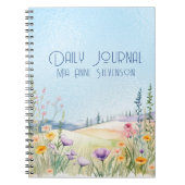 ボタニカルシーン名カスタマイズDaily Journal ノートブック (正面)