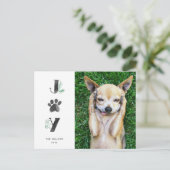 ボタニカルジョイポープリント |ペットの写真 シーズンポストカード (スタンド正面)