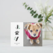 ボタニカルジョイポープリント |ペットの写真 シーズンポストカード (スタンド正面)