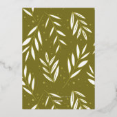 ボタニカルスプリグス写真金ゴールド 箔シーズンカード (裏面)