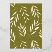 ボタニカルスプリグス写真金ゴールド 箔シーズンカード (裏面)