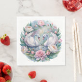 ボタニカルスワンナプキンス スタンダードランチョンナプキン (インサイチュ)