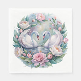 ボタニカルスワンナプキンス スタンダードランチョンナプキン