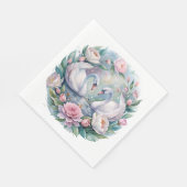 ボタニカルスワンナプキンス スタンダードランチョンナプキン (角)