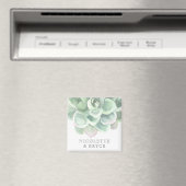 ボタニカルセージグリーンサキュリー結婚式の引き出物 マグネット (インサイチュ (食洗機))