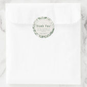 ボタニカルセージグリーンサンキュークーポンコード ラウンドシール (バッグ)