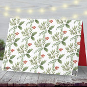 ボタニカルタイポグラフィメリークリスマスフォト シーズンカード