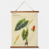 ボタニカルタペストリー – モンステラ 吊り下げ型タペストリー (正面)