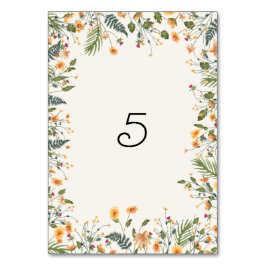 ボタニカルダフォジルデイジー牡丹結婚の花 テーブルナンバー