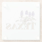 ボタニカルテキサス州ブルーボンネット2 ガラスコースター (裏面)