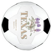 ボタニカルテキサス州ブルーボンネット2 サッカーボール (回転)