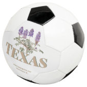 ボタニカルテキサス州ブルーボンネット2 サッカーボール (3/4)